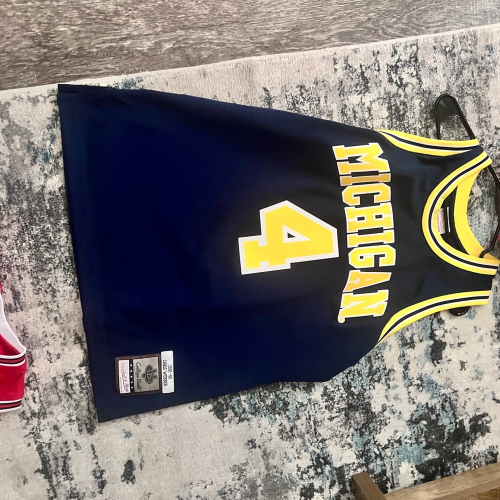 Mitchell & Ness Michigan Chris Webber Jersey #4 Large